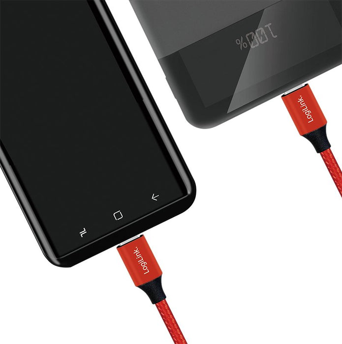 EAN 4052792052824 - LogiLink CU0155 cable USB USB 2.0 0,3 m USB C Negro, Rojo imagen 5