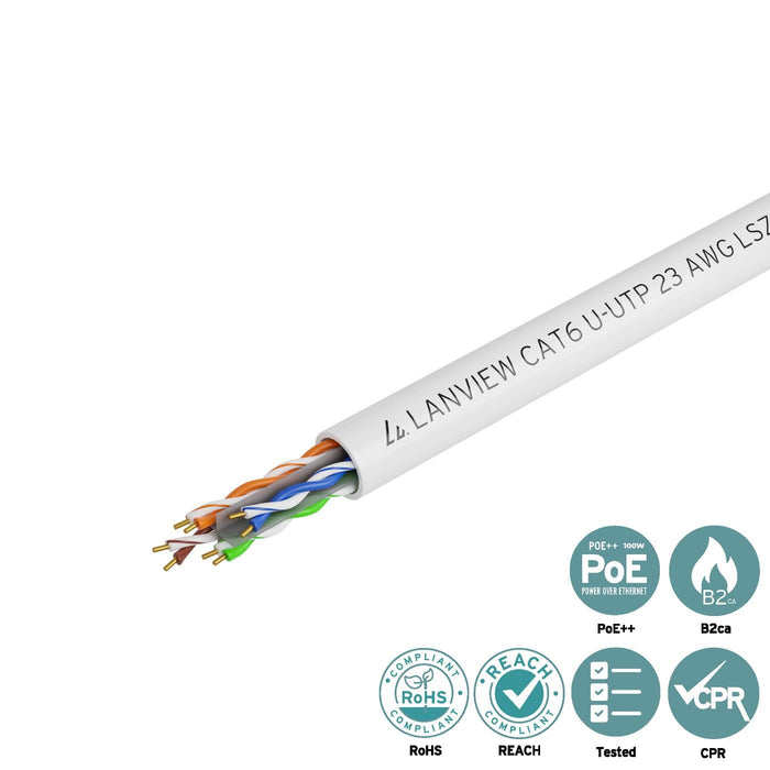 EAN 5715063025086 - Lanview LVN122114 cable de red Blanco 305 m Cat6 U/UTP (UTP) imagen 3