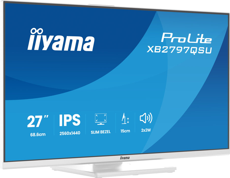 EAN 4948570125883 - iiyama ProLite XB2797QSU-W1 pantalla para PC 68,6 cm (27") 2560 x 1440 Pixeles Quad HD LED Blanco imagen 9