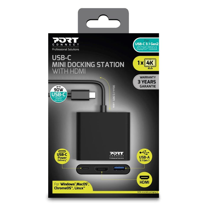 EAN 3567049001407 - Port Designs PORT Connect 900140 base para portátil y replicador de puertos Alámbrico USB 3.2 Gen 1 (3.1  imagen 8