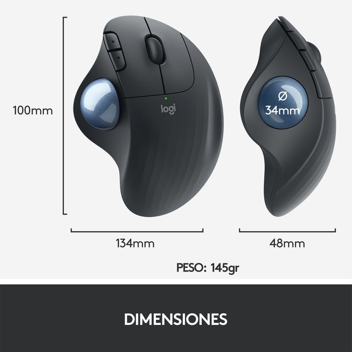EAN 5099206092273 - Logitech 910-005872 ratón Oficina mano derecha RF Wireless + Bluetooth Trackball 2000 DPI imagen 22