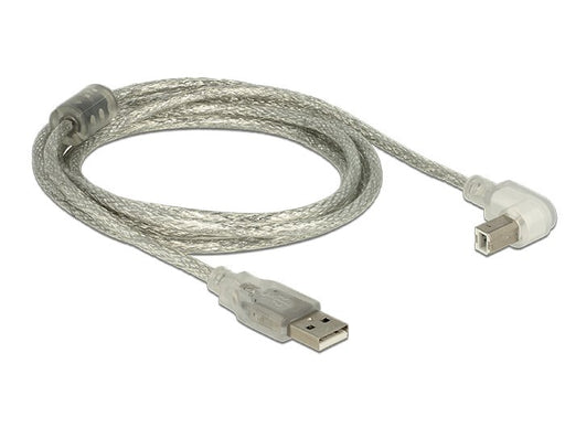 EAN 4043619848140 - DeLOCK 2m, USB2.0-A/USB2.0-B cable USB USB A USB B 0,48 Gbit/s Plata, Transparente imagen 2