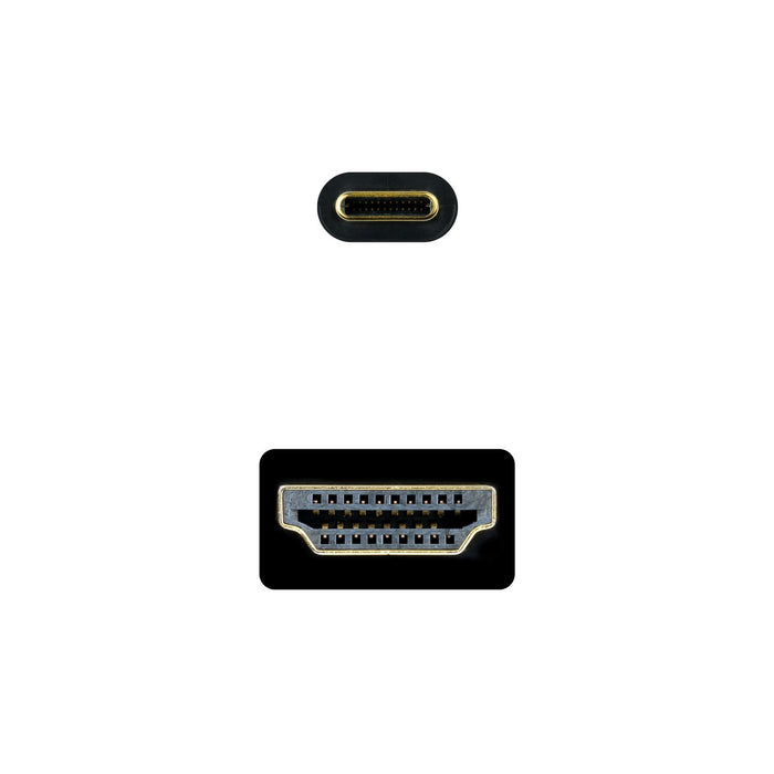 EAN 8433281012882 - Nanocable 10.15.5132 adaptador de cable de vídeo 1,8 m USB Tipo C HDMI tipo A (Estándar) imagen 3