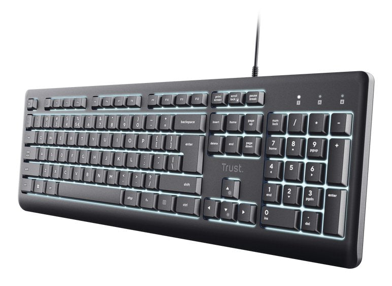 EAN 8713439258691 - Trust Primo Beleuchtete teclado Hogar / Oficina USB AZERTY Francés Negro imagen 1