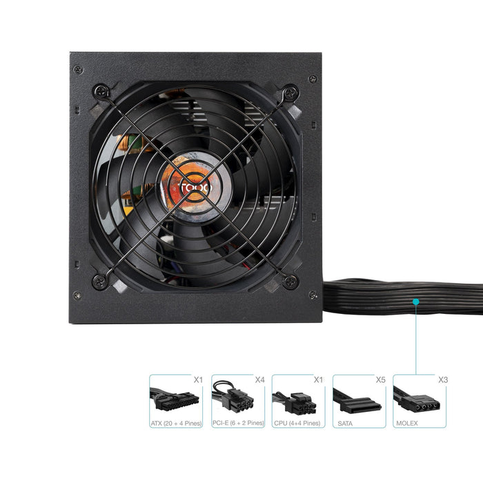 EAN 8433281016330 - TooQ TQHELIOS-750SP unidad de fuente de alimentación 24-pin ATX Negro imagen 3