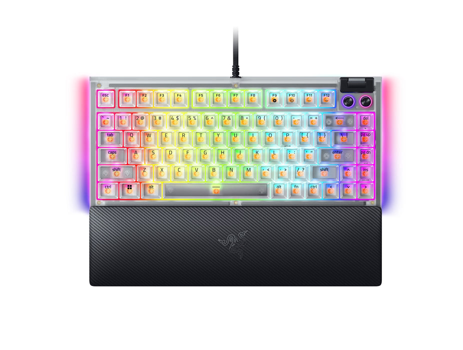 EAN 8887910073834 - Razer BlackWidow V4 75% teclado Juego USB QWERTY Inglés de EE. UU. Blanco imagen 1