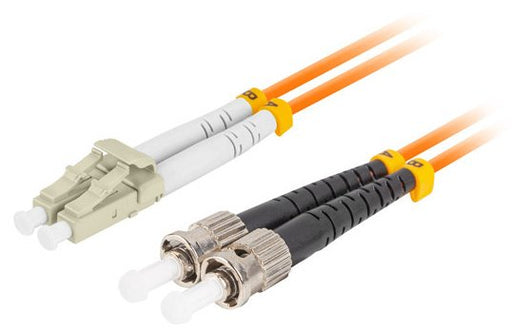 EAN 5901969437768 - Lanberg FO-STLU-MD21-0100-OG Cable de fibra óptica e InfiniBand 1 m ST LC Naranja imagen 1
