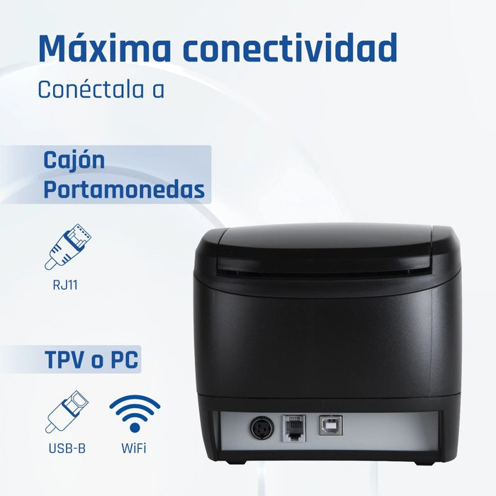 EAN 8435364319321 - iggual TP Easy 80 WiFi 203 x 203 DPI Inalámbrico y alámbrico Transferencia térmica Impresora de recibos imagen 9