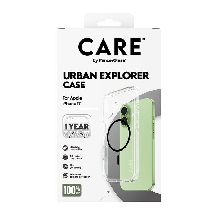EAN 5715685026874 - PanzerGlass CARE™ by ® Urban Explorer Case Transparent w. Black MagSafe iPhone 17 funda para teléfono móv imagen 3