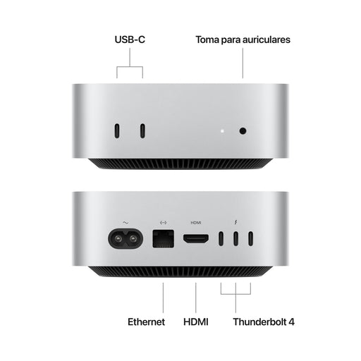 EAN 0195949911538 - Apple Mac mini Apple M M4 16 GB 256 GB SSD macOS Sequoia Mini PC Plata imagen 2