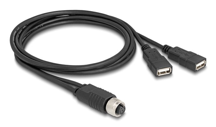 EAN 4043619602902 - DeLOCK 60290 cable para sensor y actuador 1 m M12 2 x USB Type-A Negro imagen 1