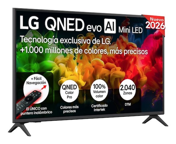 EAN 8806096717462 - LG QNED evo AI MiniLED 43QNED81B6C.AEU Televisor 109,2 cm (43") 4K Ultra HD Smart TV Wifi Negro imagen 1