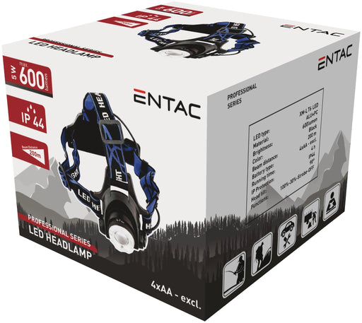 EAN 5999097901640 - Entac EHL-ZOOM-5W-ALU linterna Negro Linterna con cinta para cabeza LED imagen 2