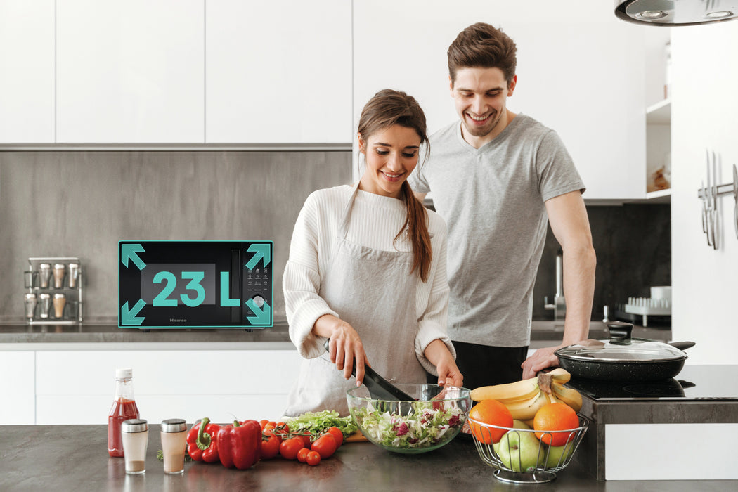 EAN 3838782732621 - Hisense H23MOBSD1HG Negro Microondas con grill Encimera 23 L 800 W imagen 2