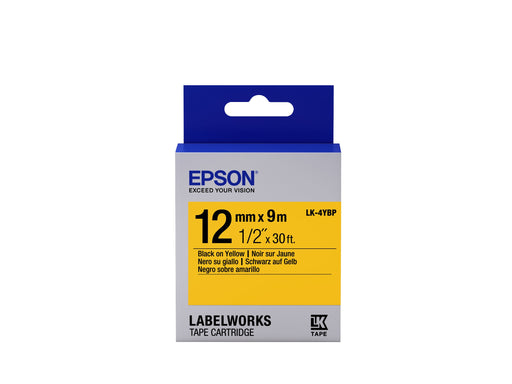 EAN 8715946611235 - Epson LK-4YBP cinta para impresora de etiquetas Negro sobre amarillo imagen 1