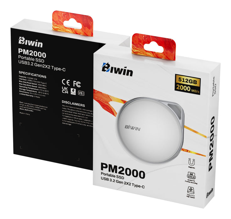 EAN 6955914623637 - Biwin PM2000 512 GB USB Tipo C USB 3.2 Gen 2x2 Blanco imagen 17