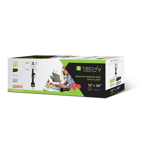 EAN 8057685301177 - Techly ICA-LCD 500BK soporte para monitor 76,2 cm (30") Escritorio Negro imagen 2