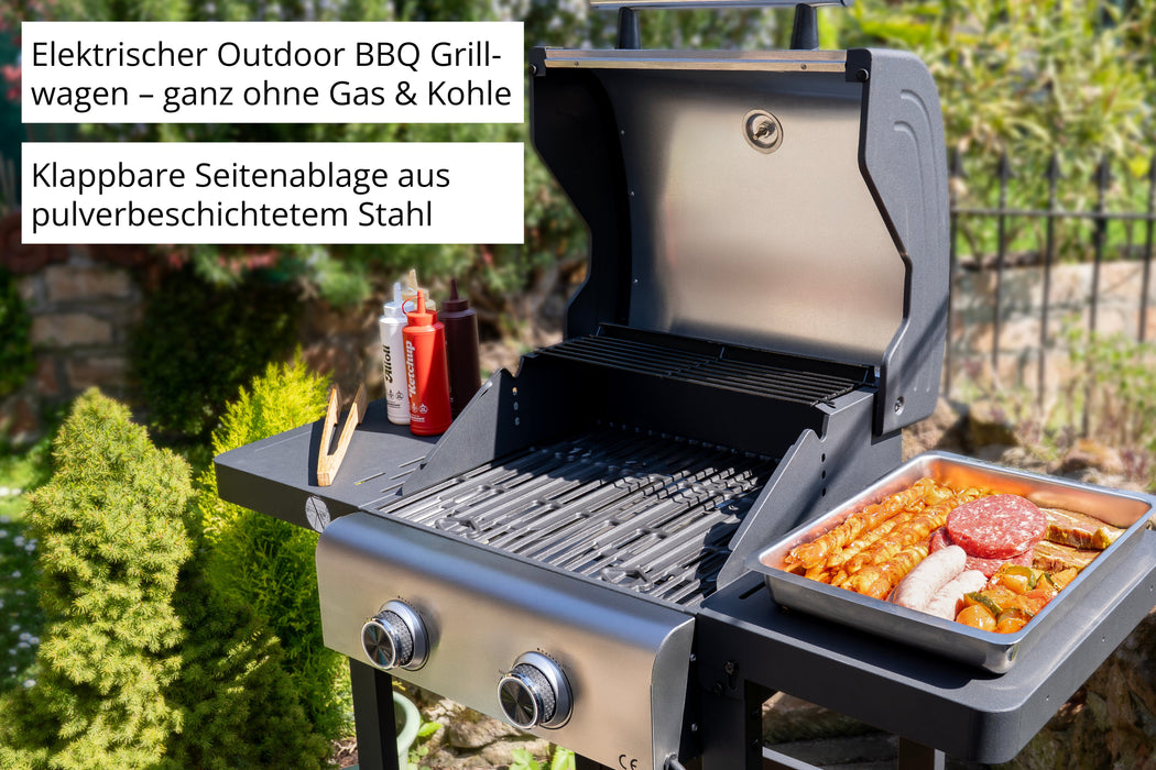 EAN 4011689585951 - Unold 58595 Barbecue Grill-Wagen BUDDY Barbacoa Carro Eléctrico Negro, Acero inoxidable 2600 W imagen 4