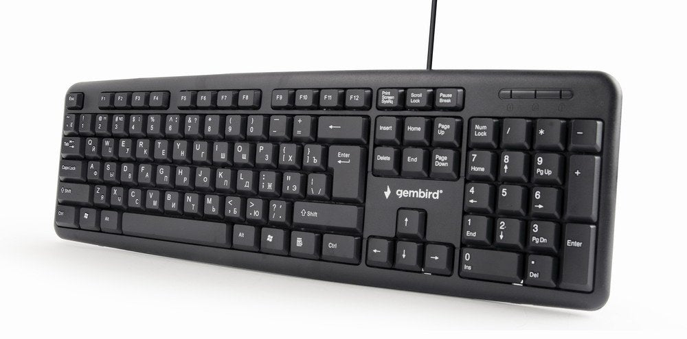 EAN 8716309083997 - Gembird KB-U-103-RU teclado Oficina USB QWERTY Inglés, Ruso Negro imagen 3