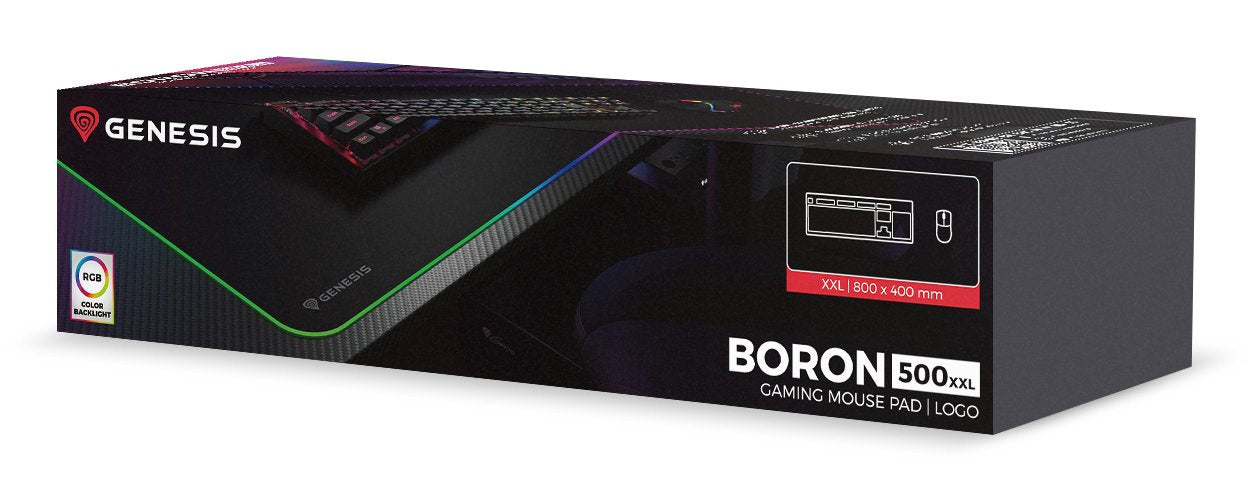 EAN 5901969443837 - GENESIS Boron 500 XXL RGB Alfombrilla de ratón para juegos Negro imagen 3