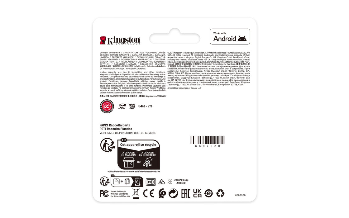 EAN 0740617348453 - Kingston Technology Canvas Select Plus Gen3 UHS-I Clase 10 imagen 6