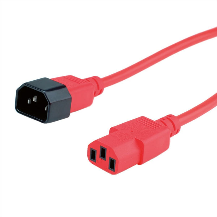 EAN 7630049614505 - ROLINE 19.08.1525 cable de transmisión Rojo 0,8 m C14 acoplador C13 acoplador imagen 2