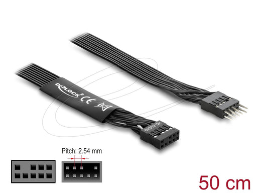 EAN 4043619860555 - DeLOCK 86055 cable paralelo Negro 0,5 m imagen 2
