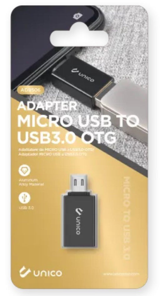 EAN 8051577995062 - UNICO AD9506 cambiador de género para cable Micro-USB USB A Negro imagen 2