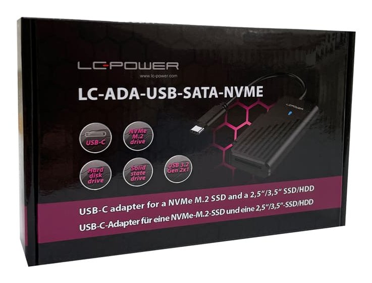 EAN 4262443280975 - LC-Power LC-ADA-USB-SATA-NVME tarjeta y adaptador de interfaz imagen 10