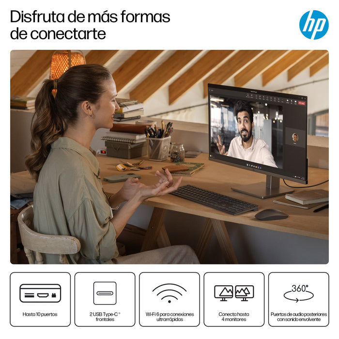 EAN 0199251181061 - HP OmniDesk Desktop M02-0014ns AMD Ryzen™ 5 8500G 16 GB DDR5-SDRAM 1 TB SSD FreeDOS Torre PC AI PC Negro, imagen 6