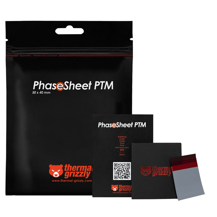 EAN 4260711991059 - Thermal Grizzly PhaseSheet PTM compuesto disipador de calor Parche térmico 2 g imagen 4