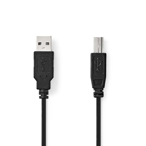 EAN 5412810421497 - Nedis CCGL60100BK20 cable USB USB 2.0 2 m USB A USB B 0,48 Gbit/s Negro imagen 1