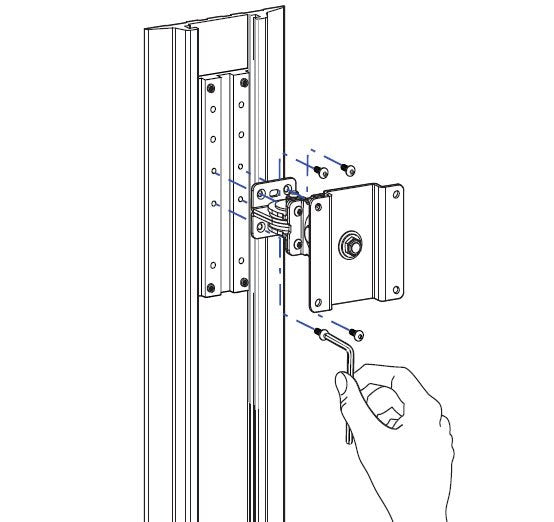 EAN 0698833001228 - Ergotron Track Mount Bracket Kit Aluminio imagen 3