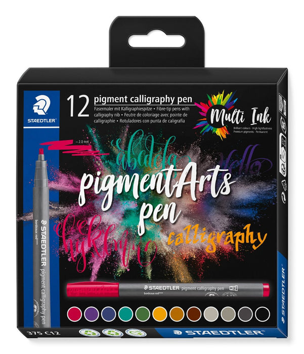 EAN 4007817098905 - Staedtler Pigment Arts Calligraphy Pen rotulador Multicolor 12 pieza(s) imagen 1