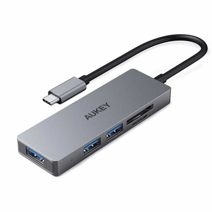 EAN 5902666662293 - AUKEY CB-C63 base para portátil y replicador de puertos Negro, Gris imagen 1