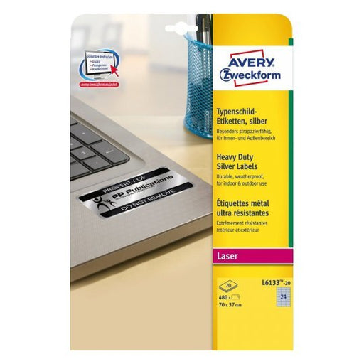 EAN 4004182049839 - Avery L6133-20 etiqueta de impresora Plata Etiqueta para impresora autoadhesiva imagen 2