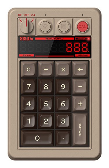 EAN 6922621505723 - 8Bitdo Retro 18 Mechanical Numpad – C64 Edition teclado numérico PC Bluetooth/USB/RF Wireless Gris imagen 1