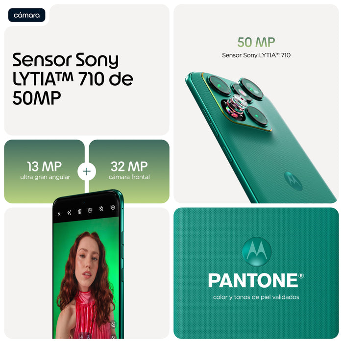 EAN 840493611174 - Motorola edge 70 fusion 17,2 cm (6.78") SIM doble Android 16.0 5G USB Tipo C 8 GB 256 GB 5200 mAh Verde imagen 7