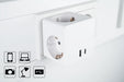 EAN 4066857001993 - Alcasa SW01-W base múltiple 3 salidas AC Interior Blanco imagen 4