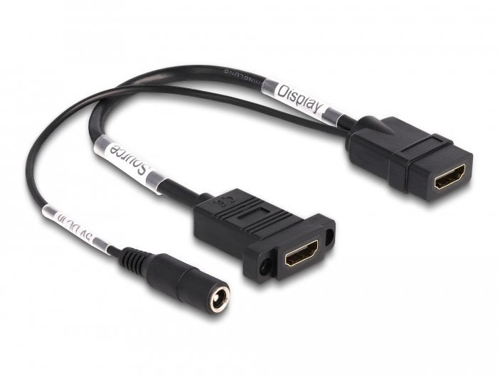 EAN 4043619870387 - DeLOCK 87038 cambiador de género para cable HDMI, DC Negro imagen 1