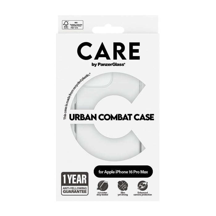 EAN 5715685004223 - PanzerGlass CARE™ by ® Urban Combat Case Transparent iPhone 16 Pro Max funda para teléfono móvil Transpar imagen 3
