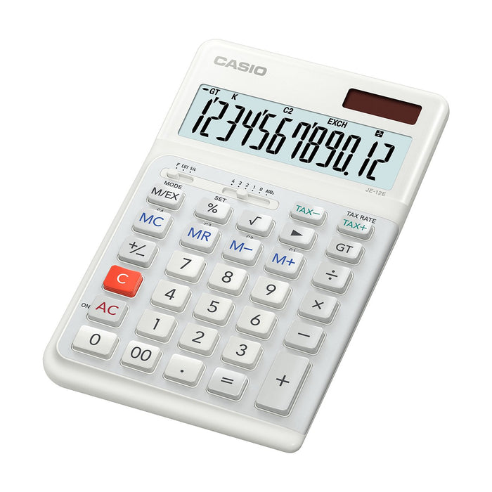 EAN 4549526614637 - Casio JE-12E-WE calculadora Escritorio Calculadora básica Blanco imagen 1