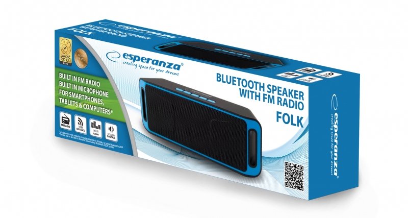 EAN 5901299940297 - Esperanza EP126KB altavoz portátil o de fiesta Altavoz portátil estéreo Negro, Azul 6 W imagen 3