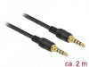 EAN 4043619855988 - DeLOCK 85598 cable de audio 2 m 3,5mm Negro imagen 1