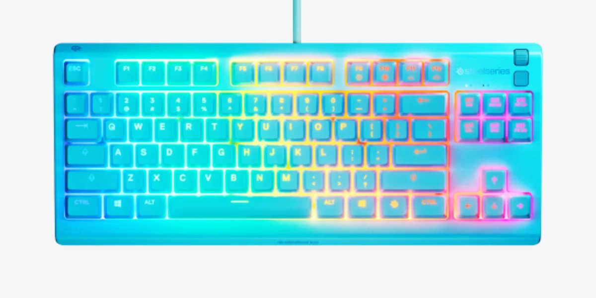 EAN 5707119065931 - Steelseries Apex 3 TKL - US teclado Juego USB QWERTY Inglés de EE. UU. Color aguamarina imagen 1