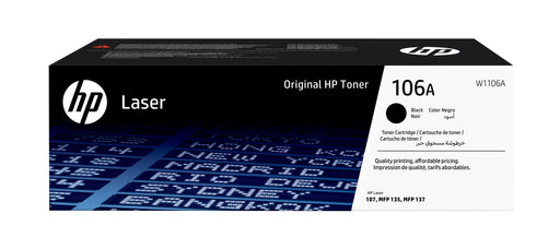 EAN 0193424172702 - HP 106A Black Original Laser Toner Cartridge cartucho de tóner 1 pieza(s) imagen 1