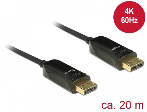 EAN 4043619855209 - DeLOCK 85520 cable DisplayPort 20 m Negro imagen 1