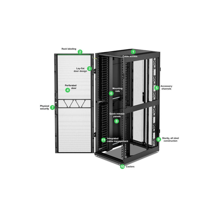 EAN 731304753209 - APC AR3140B2 armario rack 52U Blanco imagen 5