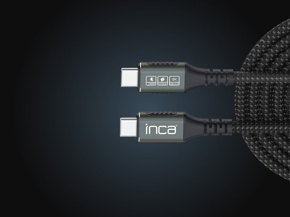 EAN 8681949015212 - Inca ITCT-40 cable USB USB4 Gen 2x2 0,8 m USB C 40 Gbit/s 240 W Negro imagen 6