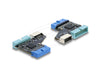 EAN 4043619673438 - DeLOCK 67343 cambiador de género para cable USB 5 Gbps 20 pin header 2x USB 5 Gbps 20 pin header Negro imagen 1